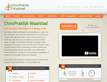 Tablet Screenshot of chiropraktijkwaalstad.nl